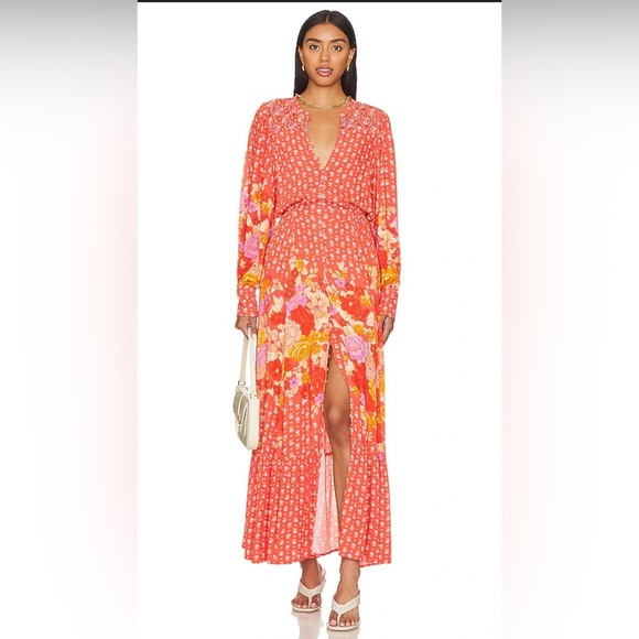 Spell & The Gypsy Collective Dresses & Skirts - Spell Yellow Rose Maxi Dress in Desert Rose Boho — Size Large